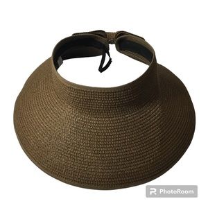 Lucky 7 Women’s Brown Packable Foldable Beach Sun Gardening Hat